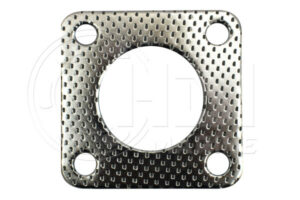 A metal square with holes in it.