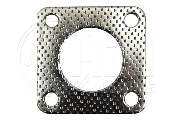 A metal square with holes in it.