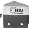 A metal part with the logo of hdi marine.
