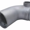 A close up of the bottom part of a pipe