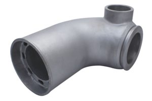 A close up of the bottom part of a pipe