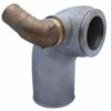A close up of the side view of a pipe.