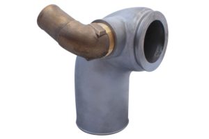 A close up of the side view of a pipe.