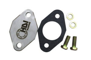 A picture of the front end of an engine mounting plate.