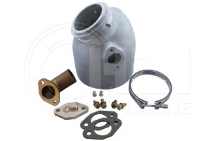 A picture of the parts that are needed to install an exhaust system.