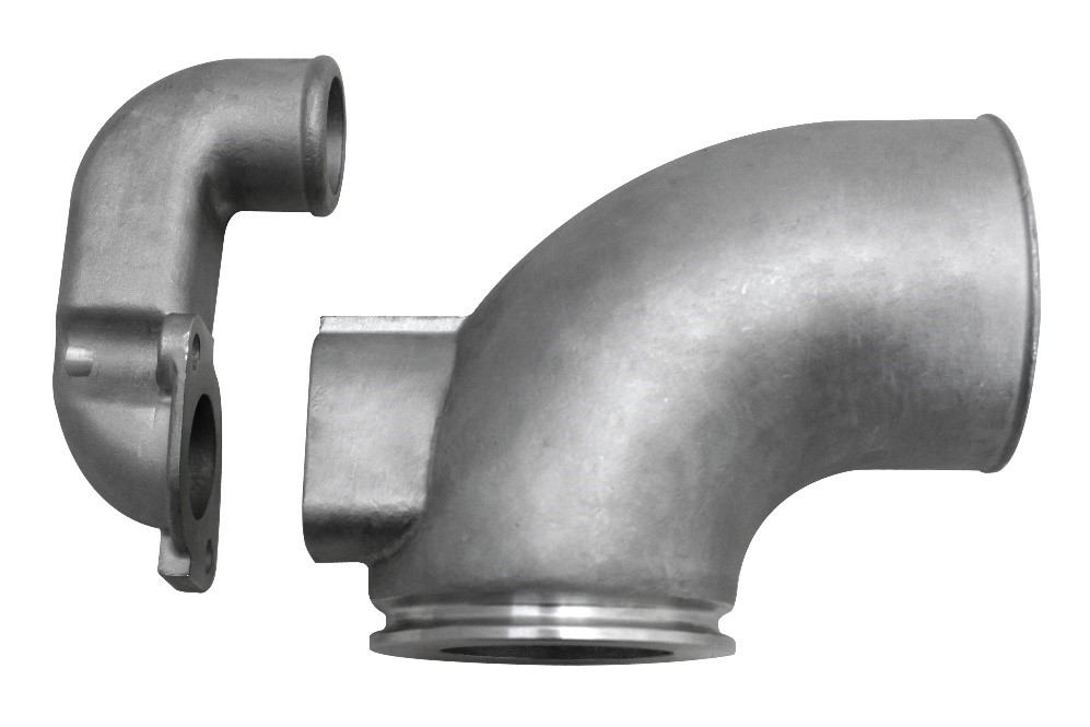 A close up of the side of a metal pipe