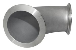 A close up of the side of a pipe