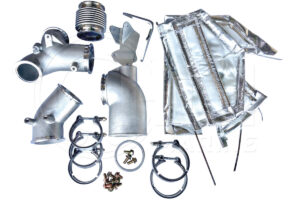 A set of parts that include the intake manifold, pipes and exhaust.