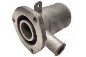 A metal part that is on top of the ground.
