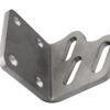A metal angle is shown with holes in it.