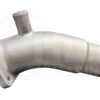 A close up of the side of an exhaust pipe
