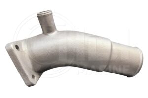 A close up of the side of an exhaust pipe