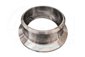 A metal ring with a large hole in it.