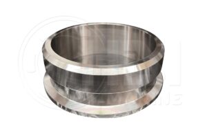 A metal ring with a shiny surface.