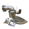A picture of the parts that are needed to install a water pump.