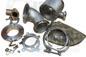 A set of parts for the exhaust system