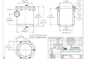 A drawing of the front view of a washer.