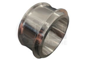 A metal object with a ring around it.