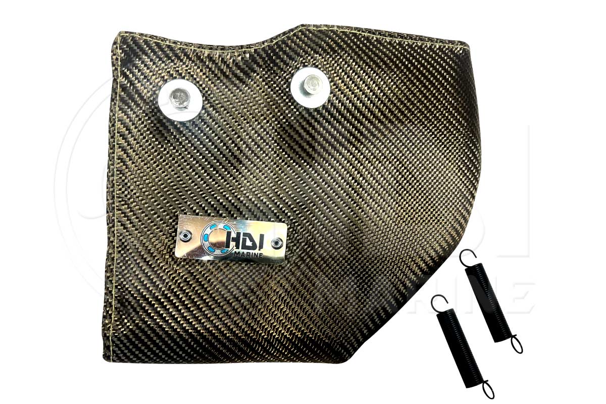 A close up of the front of a bag