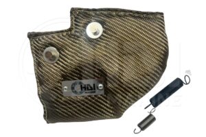 A picture of the inside of a carbon fiber bag.
