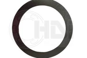 A black ring is shown on the side of a white background.