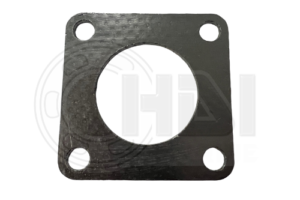 A gasket that is sitting on the side of a car.
