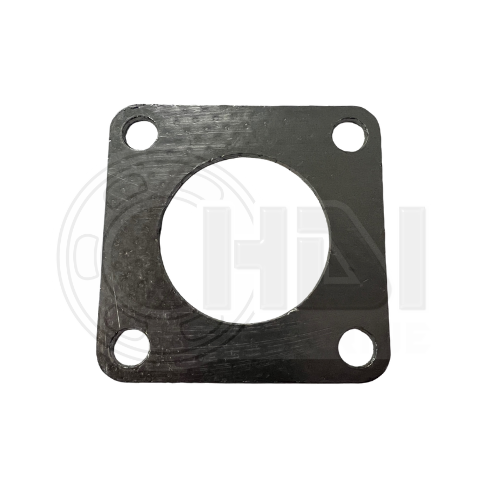 A gasket that is sitting on the side of a car.