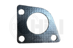 A metal gasket that is attached to the side of a car.