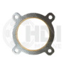 A metal gasket that is attached to the side of a car.