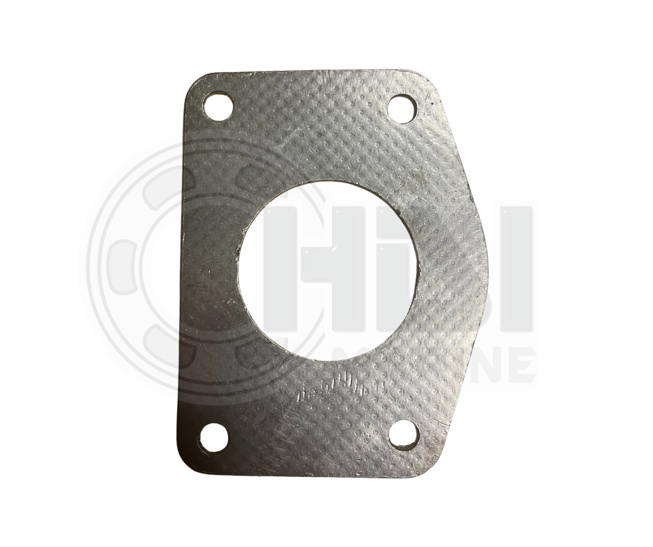 A metal gasket that is attached to the side of a car.