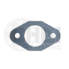 A gasket that is attached to the side of a boat.