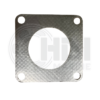 A square gasket is shown on the side of a car.