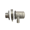 Metal automotive part with multiple components.
