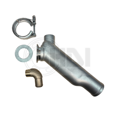 W45 Stainless Steel Exhaust Elbow for Westerbeke (45°)